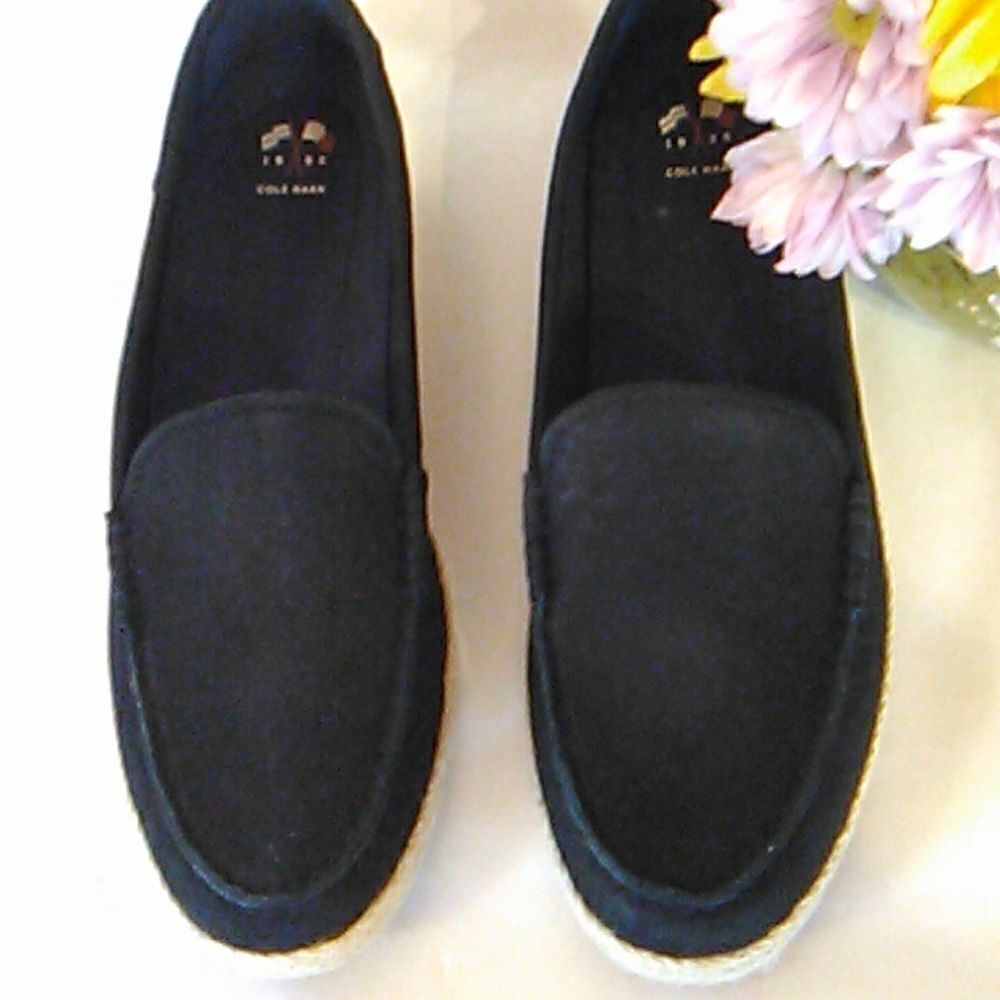 Cole Haan Black Leather Loafers
